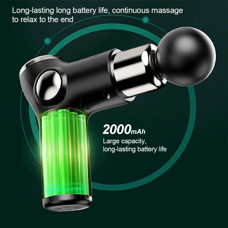 Mini Massage Gun Deep Tissue Percussion Muscle Massage Gun Body Relaxation Facial Massage Gun Handheld Fascia Gun