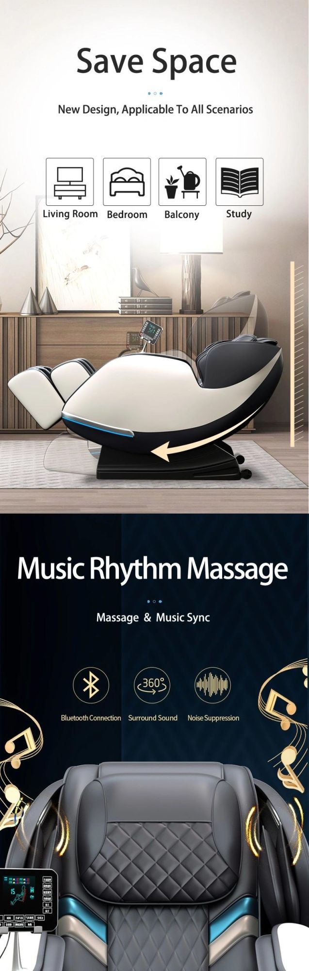 Wholesale 3 Automatic Programs Electric 4D Zero Gravity Full Body Shiatsu Recliner Massage Chair