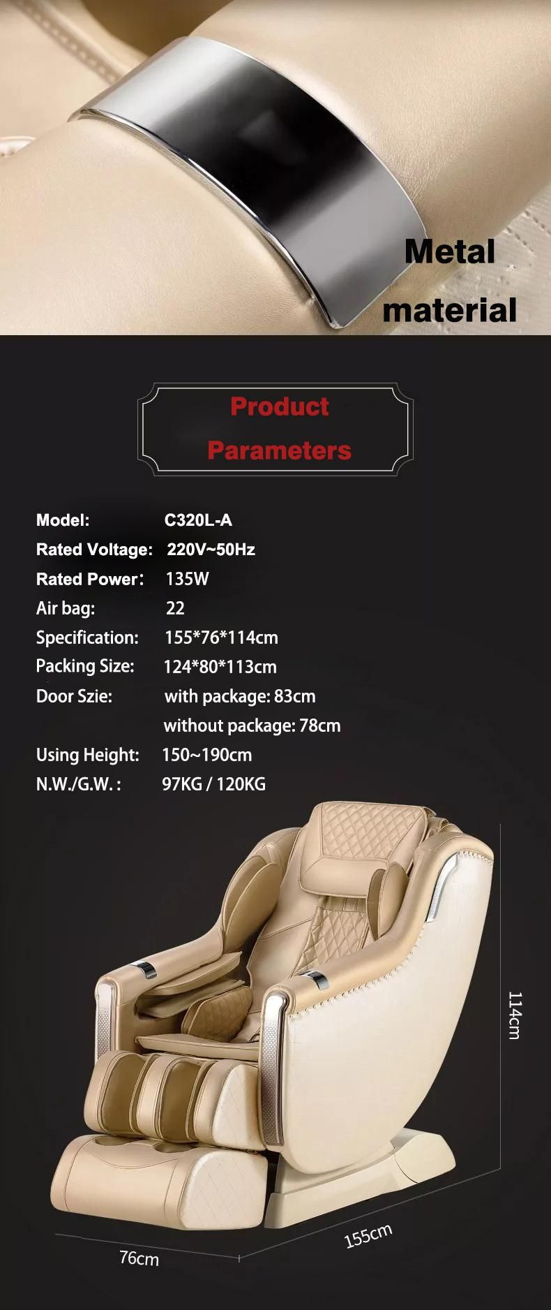 Thermal Heating Wireless Bluetooth Full Body Massage Chair