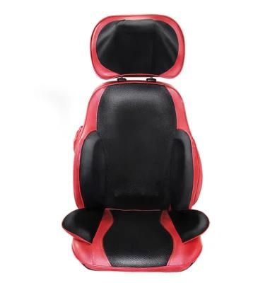 Luxury Electric 3D Shiatsu Kneading Neck Back and Buttocks Massage Cushion for Chair with Airbags