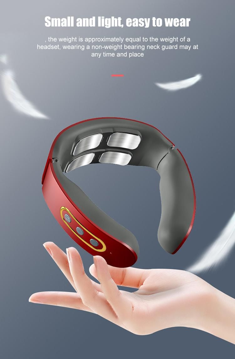 2021 Smart Mini Portable Electric Remote Heated Shiatsu Deep Kneading Neck Massager Machine