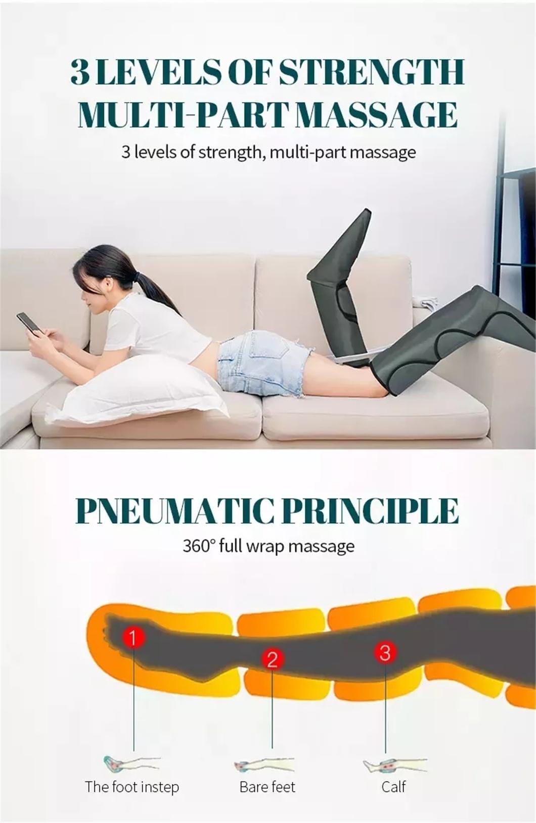 Electric Hot Heating Compress Air Wave Leg Foot Massager