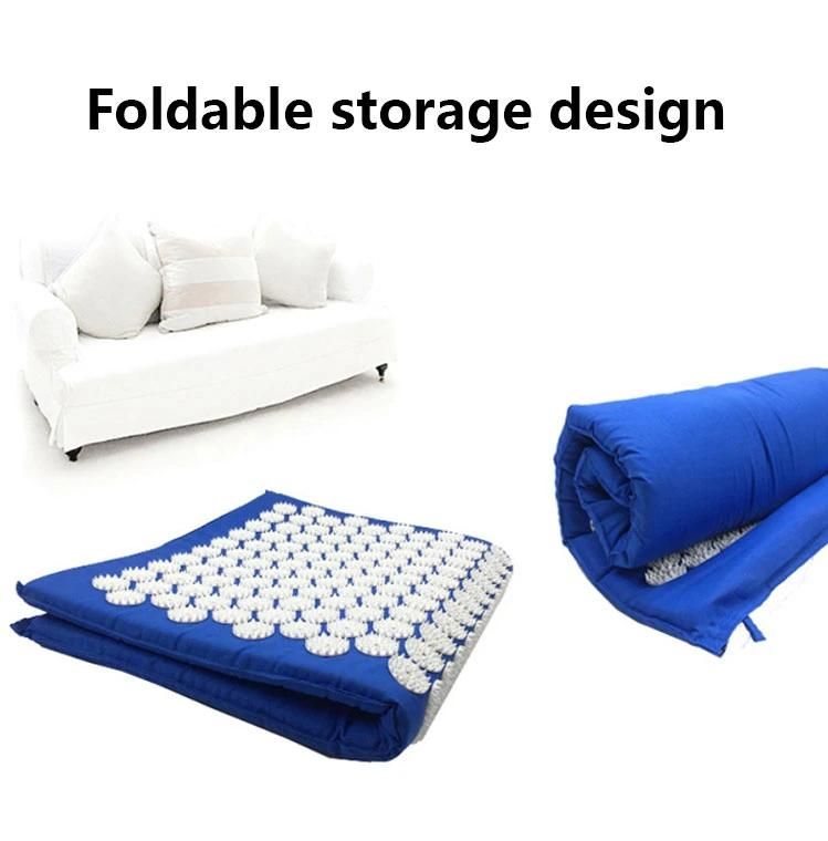 Mowin Hot Selling Acupressure Mat and Pillow Set Acupuncture Mat Massage Mat Logo Customized Cotton Bag+Carton 50piece 66*41cm