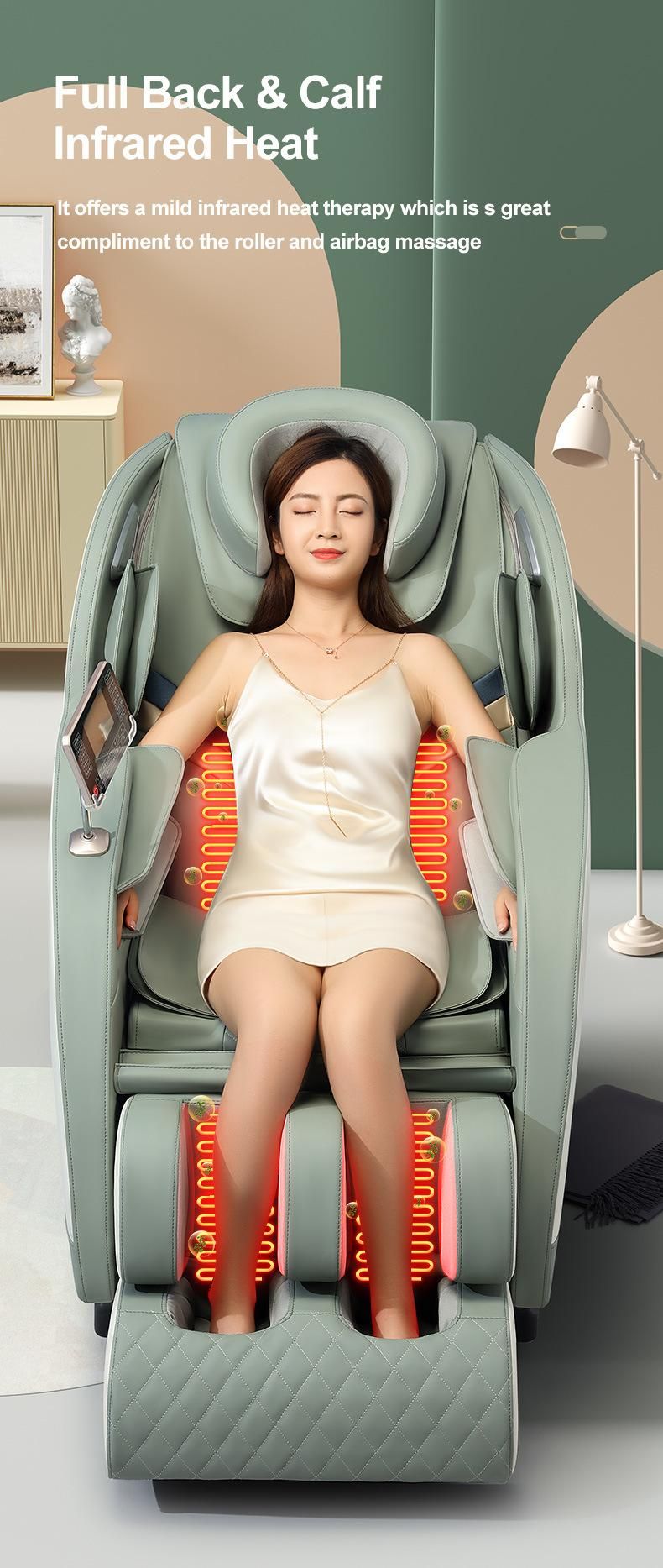 Unique Products to Sell Kursi Pijat 4D Automatic 2022 Shiatsu Massager for Body Chair Dropshipping Pain Relief Massage Chair 3D