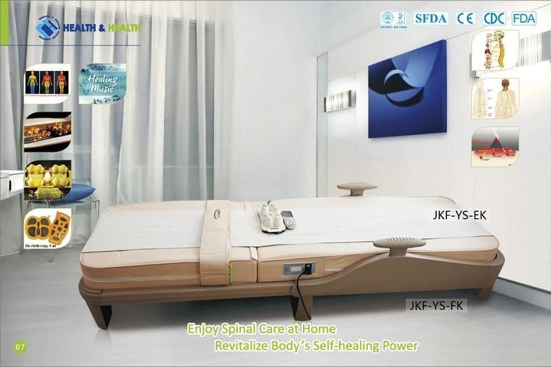 2018 Top Performance Wireless Whole Body Jade Roller Fir Thermotherapy Massage Bed with MP3 Player FDA Registered