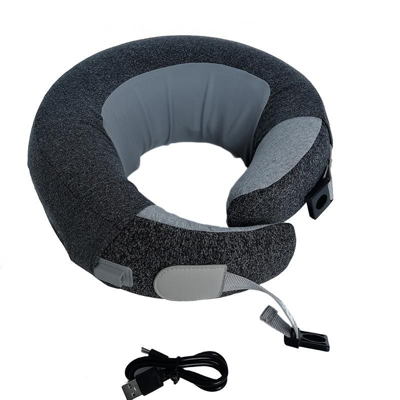 2022 Heating Portable Traveling Kneading Shiatsu O Shaped U Shape USB Charging Car Neck Pillow Massager