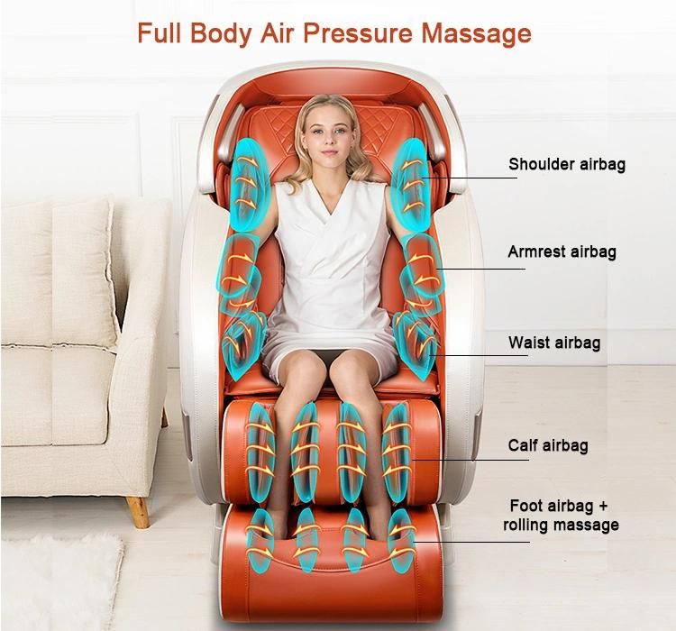 Electric Luxury 3D Full Body Shiatsu 4D Zero Gravity Foot SPA Multifunctional Cheap Massage Chair