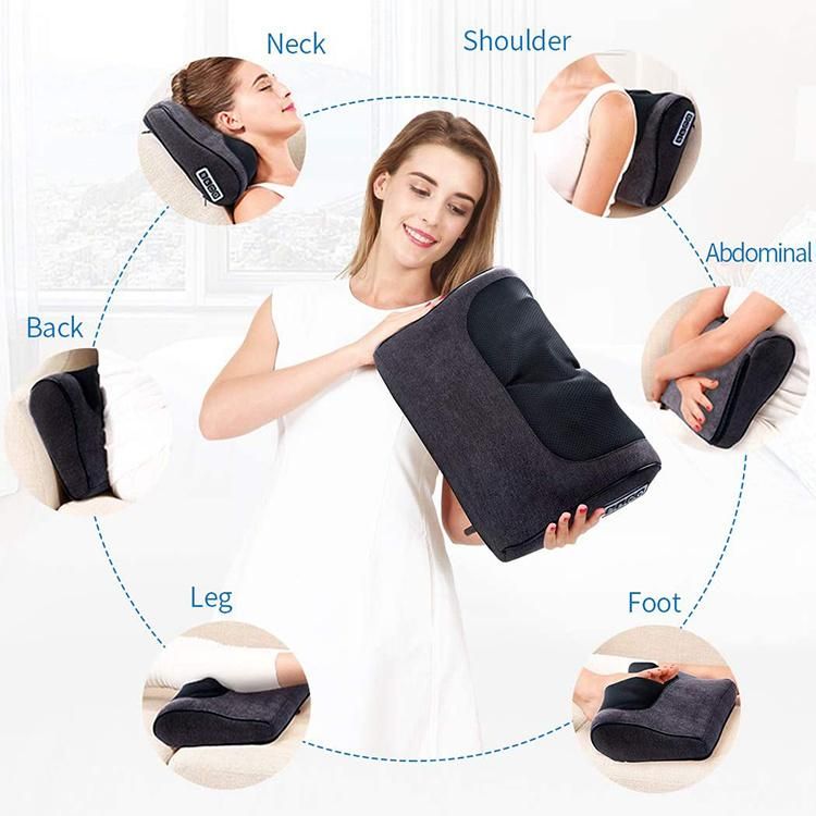 2021 Electric Kneading Heating Multi-Functional Portable Household Cushion Massage Pillow