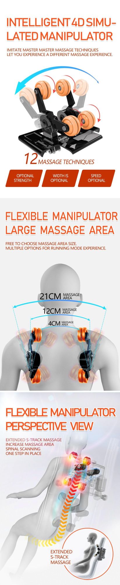 New Style Cheap Factory Saling 3D Zero Gravity Household Capsule Massage Chair