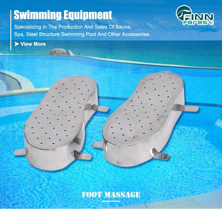 SPA Pool Massager Rectangle Stainless Steel Detox Foot SPA