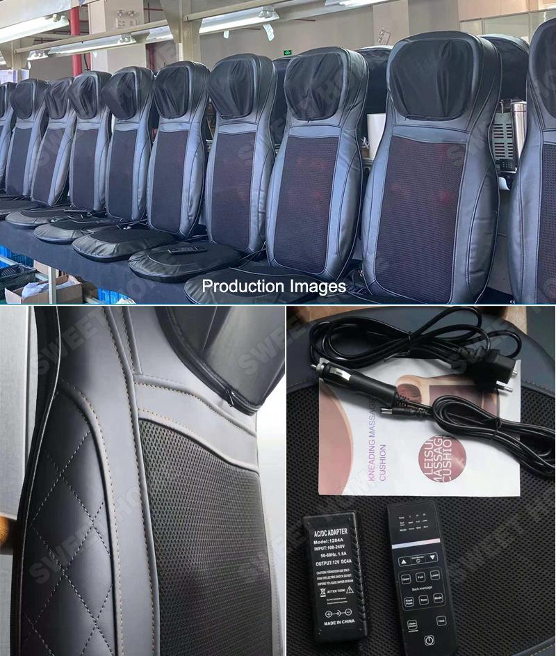 12V 3A High Quality Full Back Massage Met Vibrating Heated Car Seat Massage Cushion