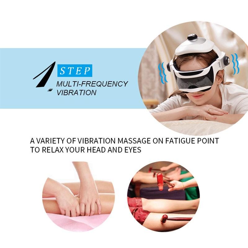 Multifunctional Vibration Massage Helmet with Head Massager and Eye Massager Mini