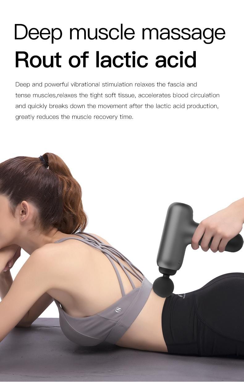 2020 New Rechargeable Cordless Deep Tissue Vibration Muscle Massage Gun DHL Bag Western Body