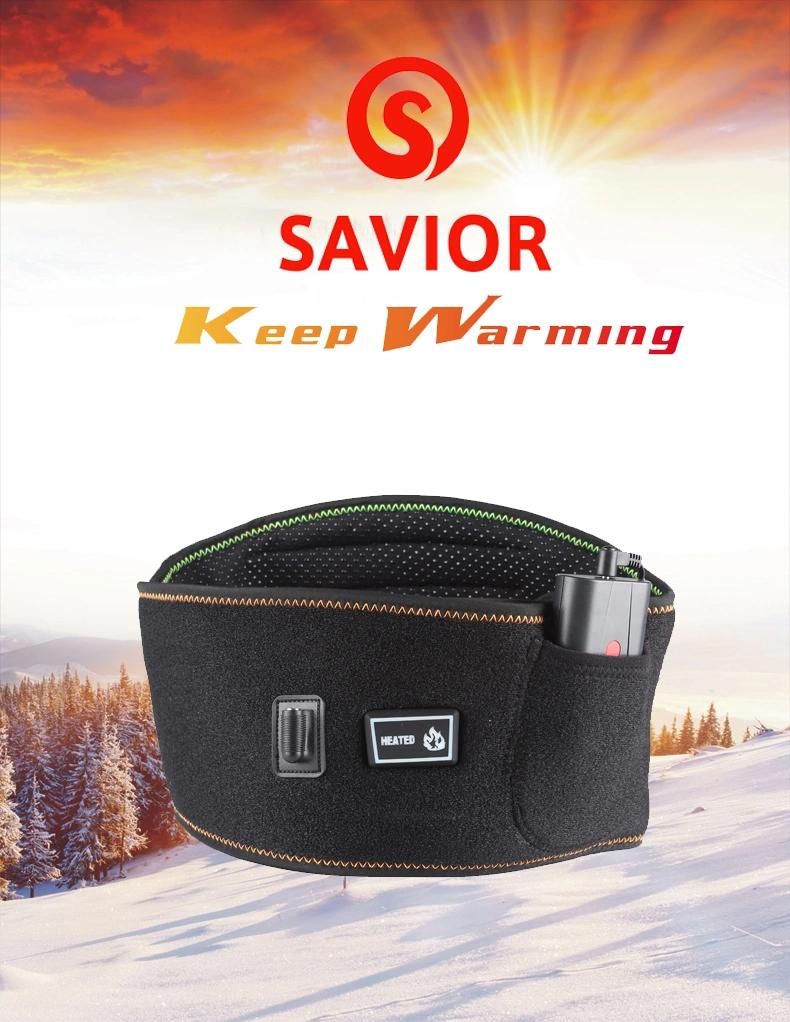 Customized Winter Outdoor Protection Heating Waist Belt Adjustable Waist Support Heating Waist Back Brace Belt