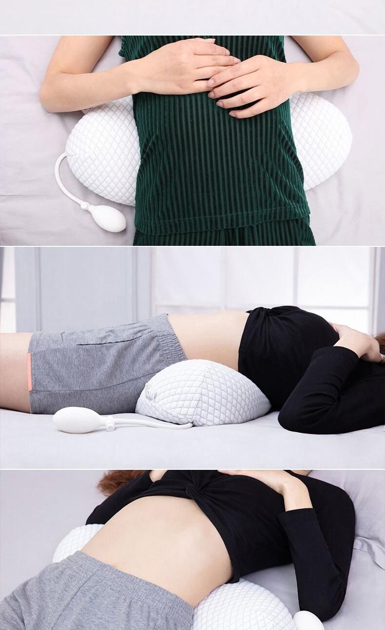 Inflatable Waist Massager Pillow Pain Relief Light Heating Therapy