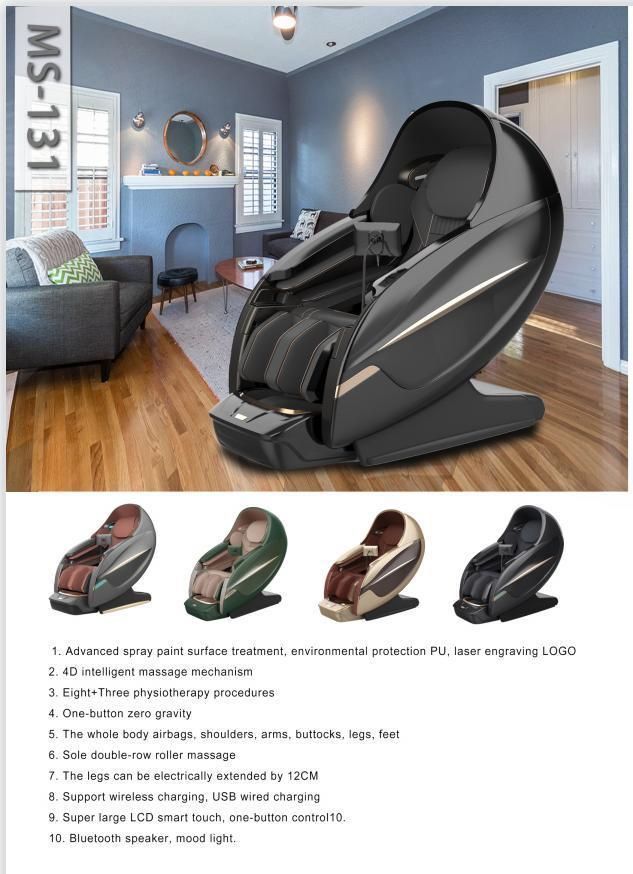 Intelligent Cheap Massage Chair Zero Gravity with Big Screen Controller