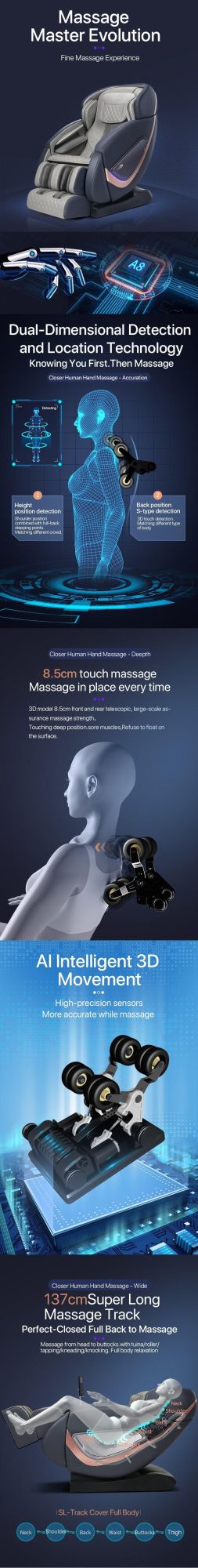 Cheap 3D Body Application and Massager Properties Female Body Massager Massage Chair