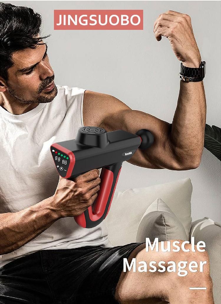 Rechargeable Electrical Deep Vibration Tissue Fascia Muscle Massager Gun