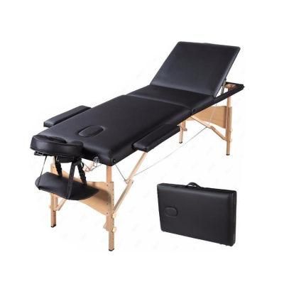 Facial Beauty Portable Folding Wooden Massage Table Bed