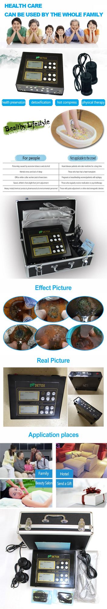 Dual Ionic Body Detox Foot Ionizer Machines Life Detox Machine SPA Detoxify Health Device