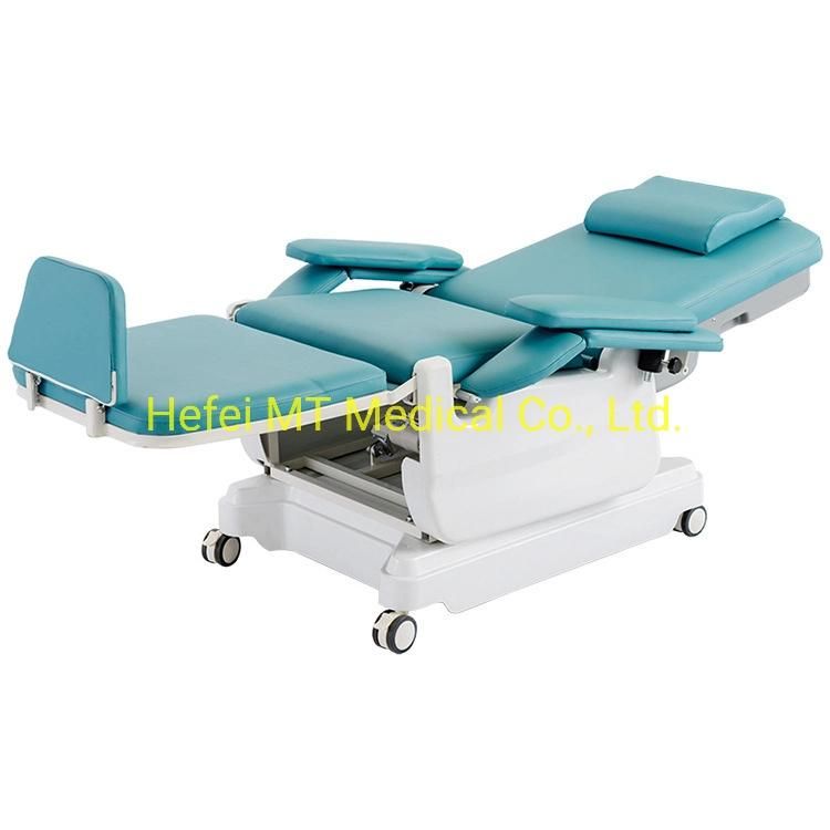 Mt Medical Luxury Electric Blood Donation Chair Hospital Dialysis Room Used Chair Electric and Manual Infusion Chair