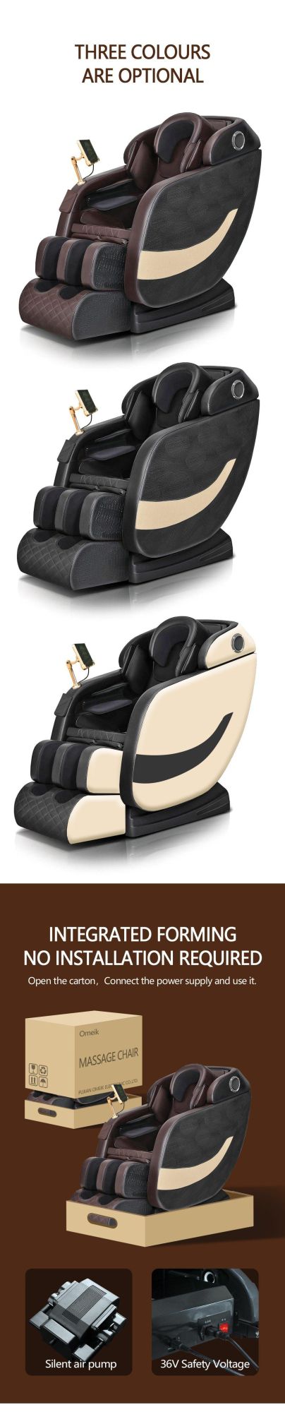 Omeik Latest Cheap Full Body Zero Gravity Electric Home Use Body Care Massage Chair for Distributor Sale