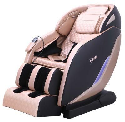 PU Leather Portable Retractable Massage Chair 4D Zero Gravity for Health