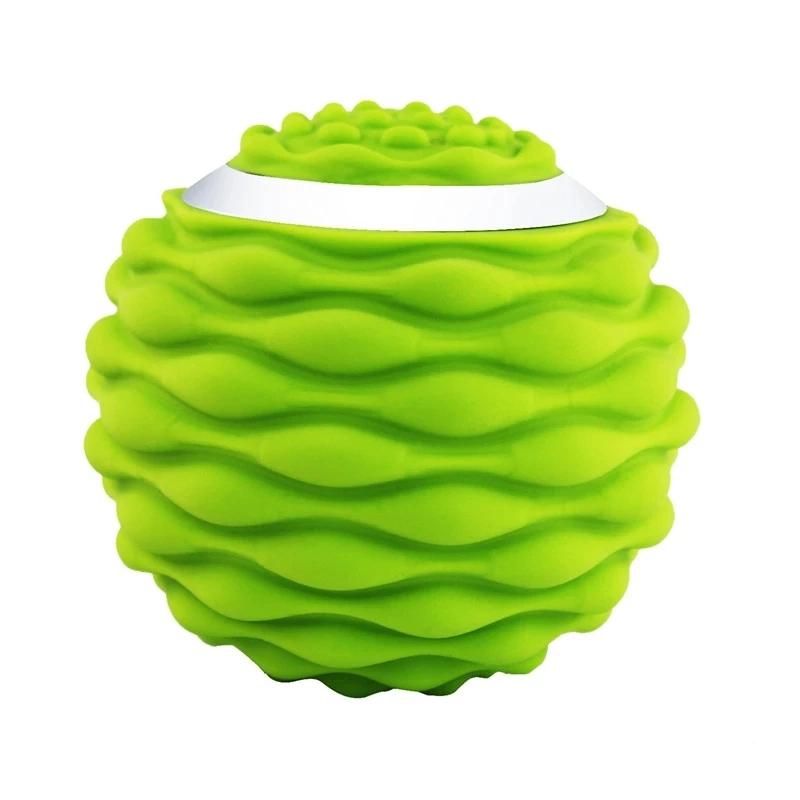 Electric Vibrating Rechargeable Foam Roller Muscle Massage Roller Ball Peanut Massage Ball for Trigger Point Therapy