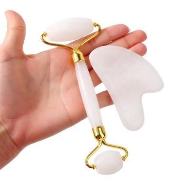 Jade Roller Gua Sha Set Gua Sha Rose Quartz for Face Body Massager Gua Sha Massage