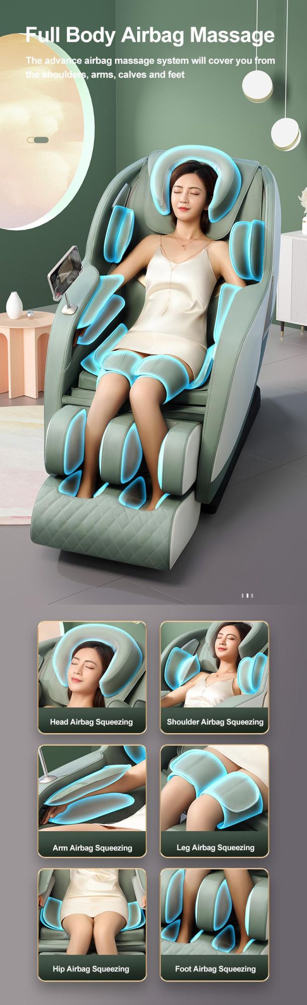 Unique Products to Sell Kursi Pijat 4D Automatic 2022 Shiatsu Massager for Body Chair Dropshipping Pain Relief Massage Chair 3D