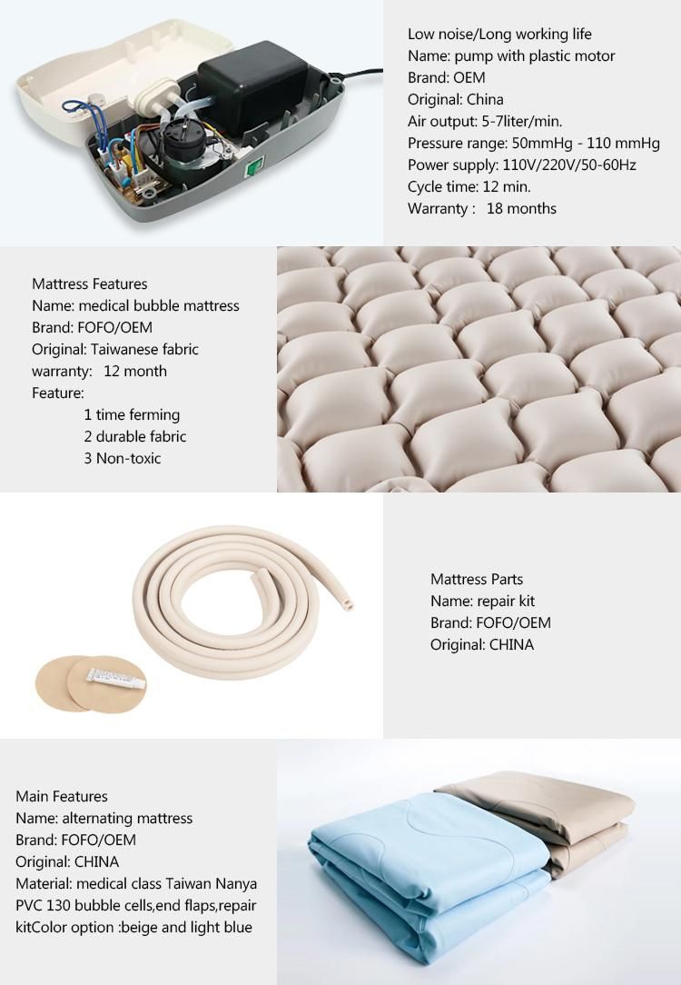 Hot Sale Alternating Pressure Mattress for Bed Sores