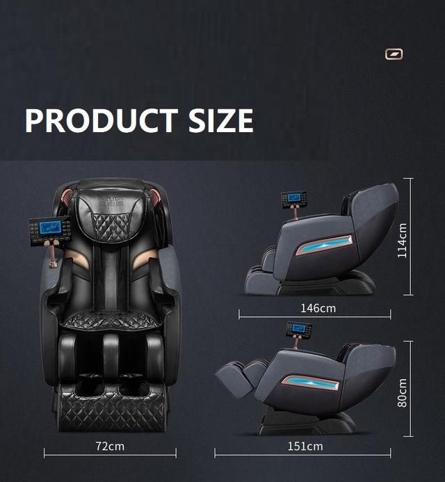 2022 New Design Luxury Shiatsu 4D Massage Chair Foot SPA SL Track Full Body Massage