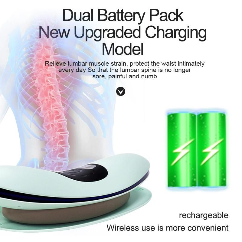 Pain Relief Stretching Device Back Cracker Multi-Level Back Rechargeable Lumbar Spine Massager