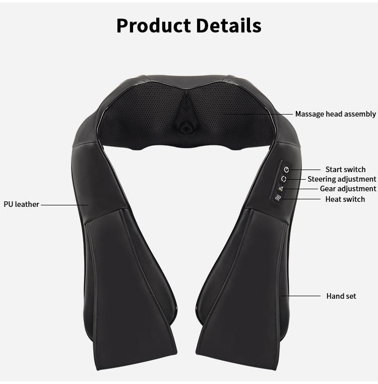 Multifunctional Kneading Shawl Electric Deep Kneading Heated Shoulder Neck Massager