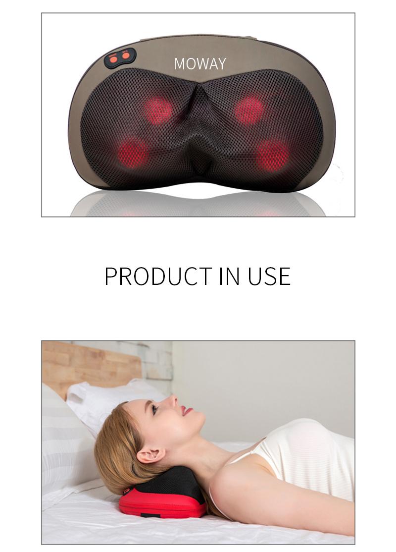 Full Body Massager Shiatsu Massage Pillow for Home and Car