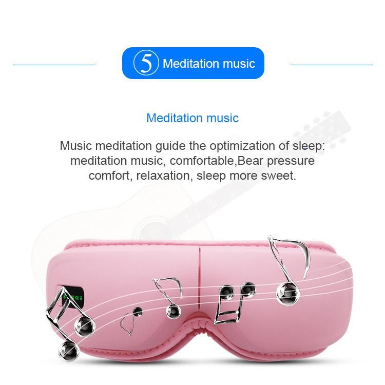 Hot Sale Portable Eye Care Protector Vibrating Relax Eye Massager with Music