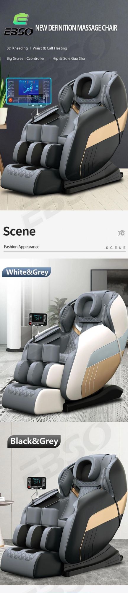 Latest Full Body Massage Chair 2022 4D Massage Head Massage Chair to Guangzhou