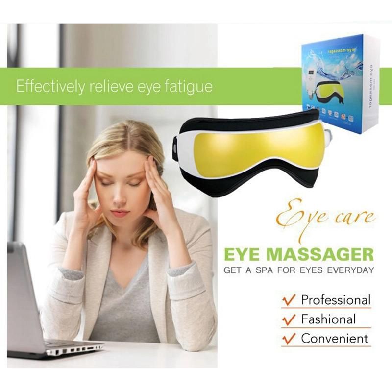 2022 New Hot Sale Smart Eye Massager Eye Care Massager Massage Heating with Music Houhold Portable Eye Mask