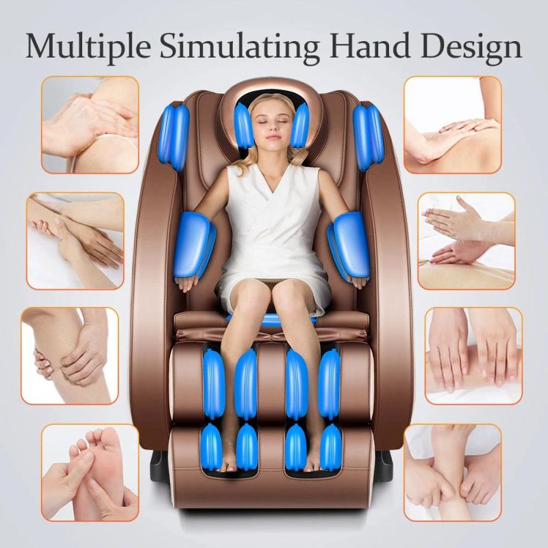 Best New Design SL Track Full Body Healthcare Luxury Shiatsu Massage Chair for Home