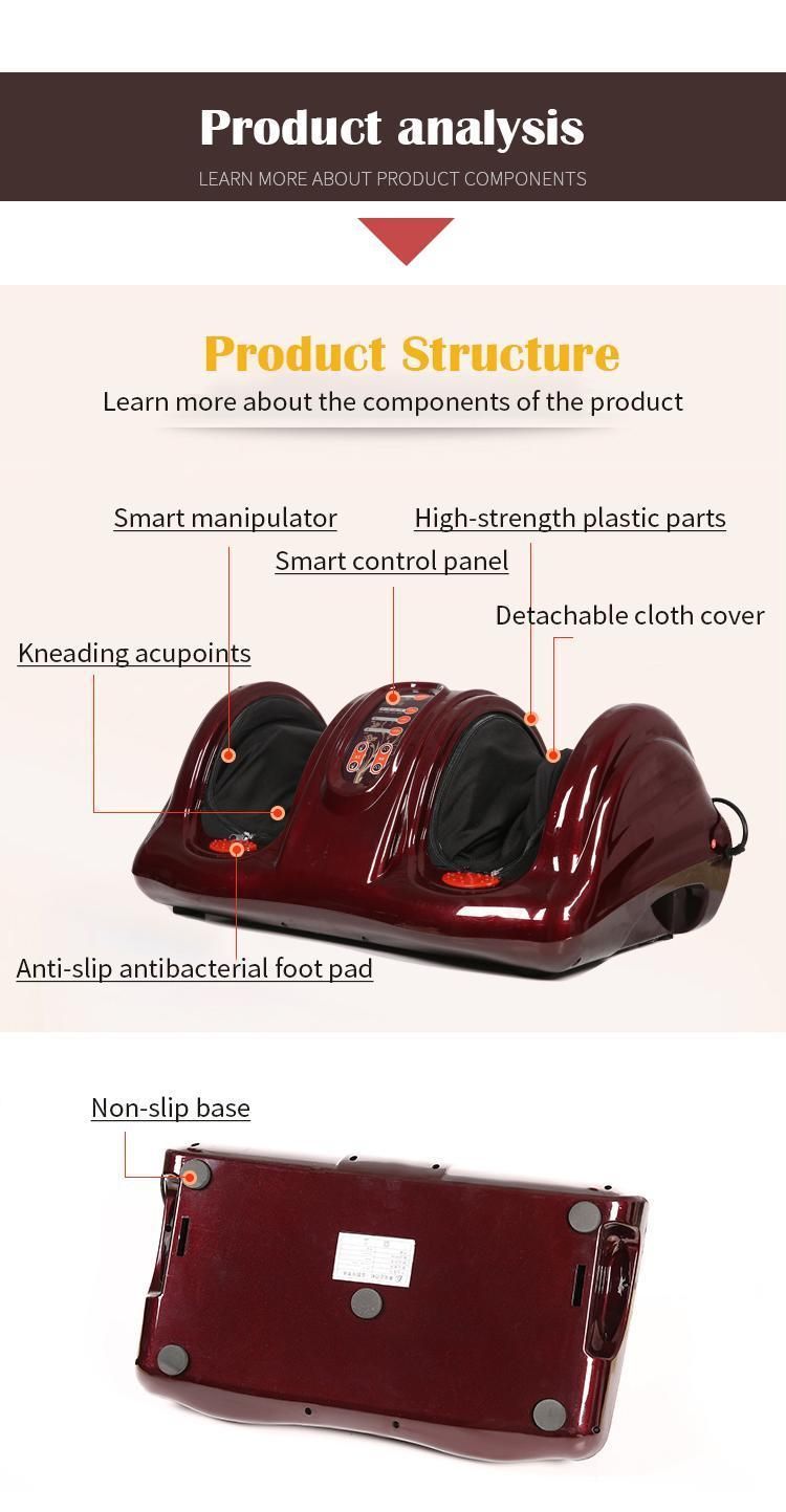 Electric Blood Circulation Vibrating Heating Foot Massager Machine