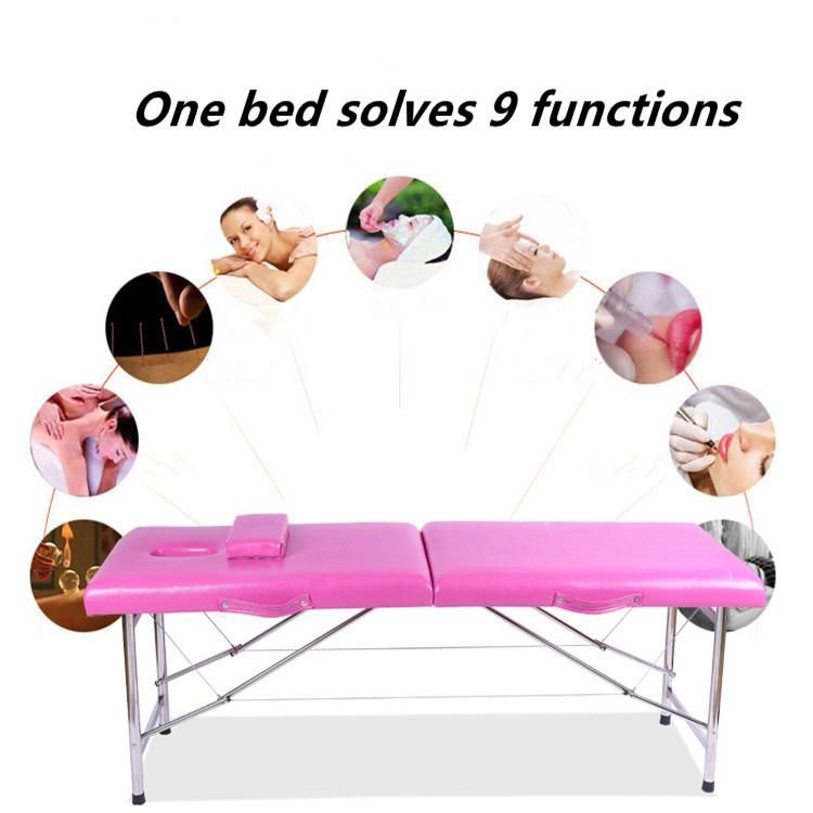 Adjustable Height Salon Furniture China Beauty Massage Bed Wooden