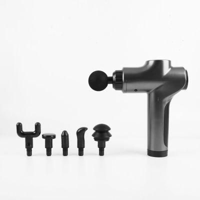 Dropshipping 9 Massage Heads Deep Tissue Percussion Muscle Body Massage Gun with Massage Gun Charging Base