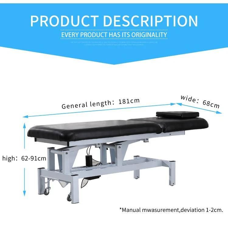 Electric Medical Tables Foldable Hospital Metal Bed Therapeutic Bed