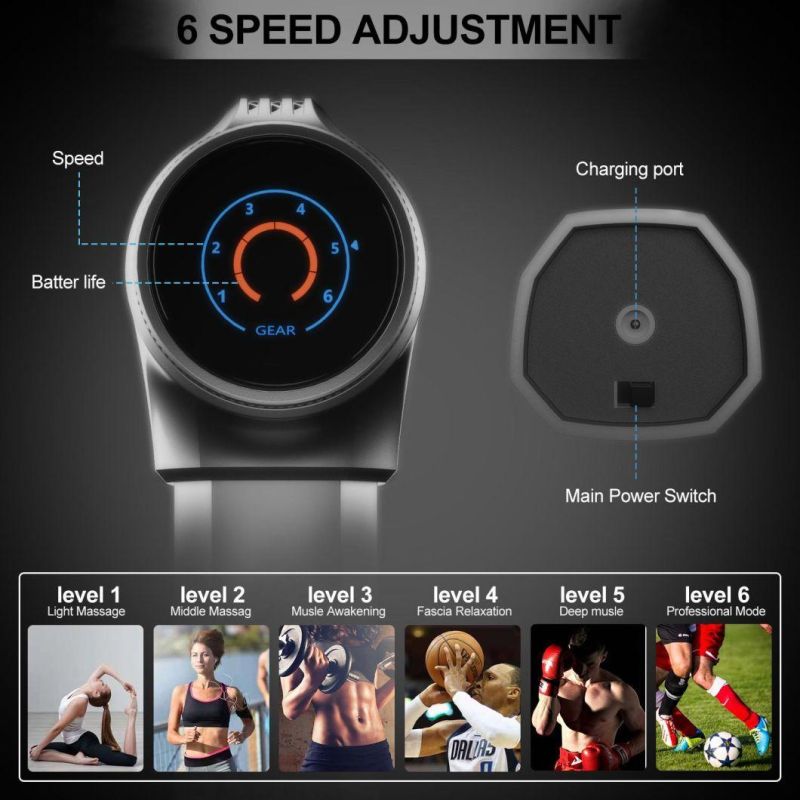 360 Degree Rotation Adjustment Deep Tissue Muscle Massager