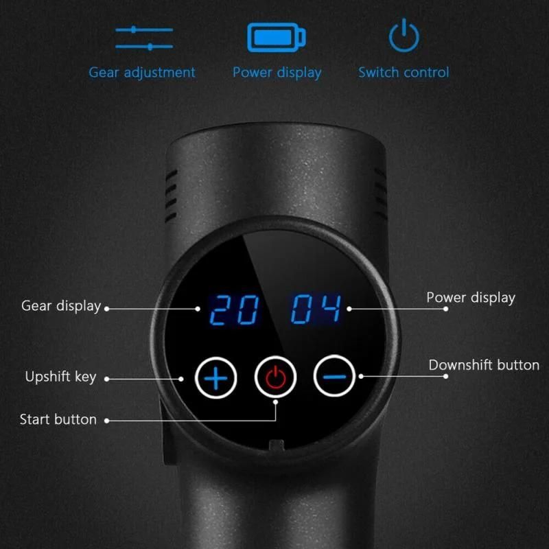 Massager Amazon 16V PRO3 Sonic Handheld Touch Screen Massagegun Carbon Silent Booster Impact Flow Percussion Fascial Adjustable Kraftgun Massage Gun