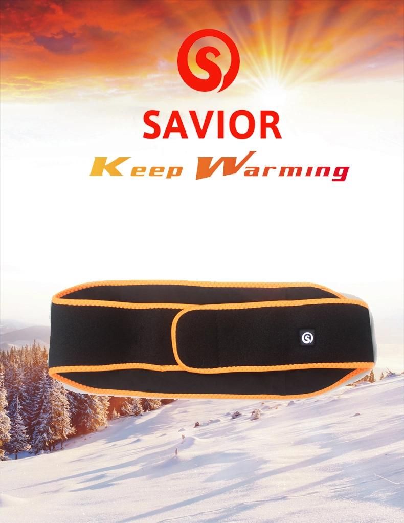 Electric Heated Waist Belt Fat Burning Kneading Adjustable Heating Warm Palace Belt for Women Heated Waist Pad
