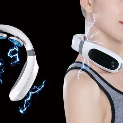 Electric Neck Massager Massage Pain Relief Tool Health Care Relaxation Cervical Vertebra Physiotherapy Device