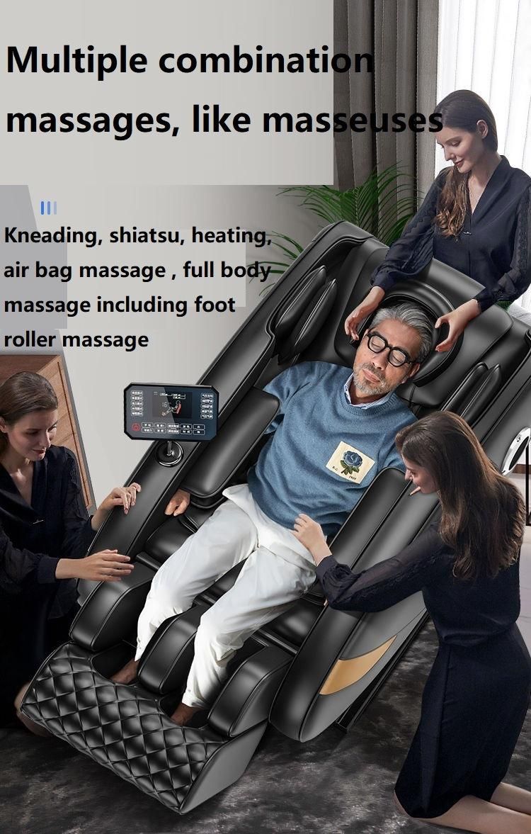 Y8 Best Price Electric Kneading Ball 3D Zero Gravity Heated Full Body Massage Chair with Roller