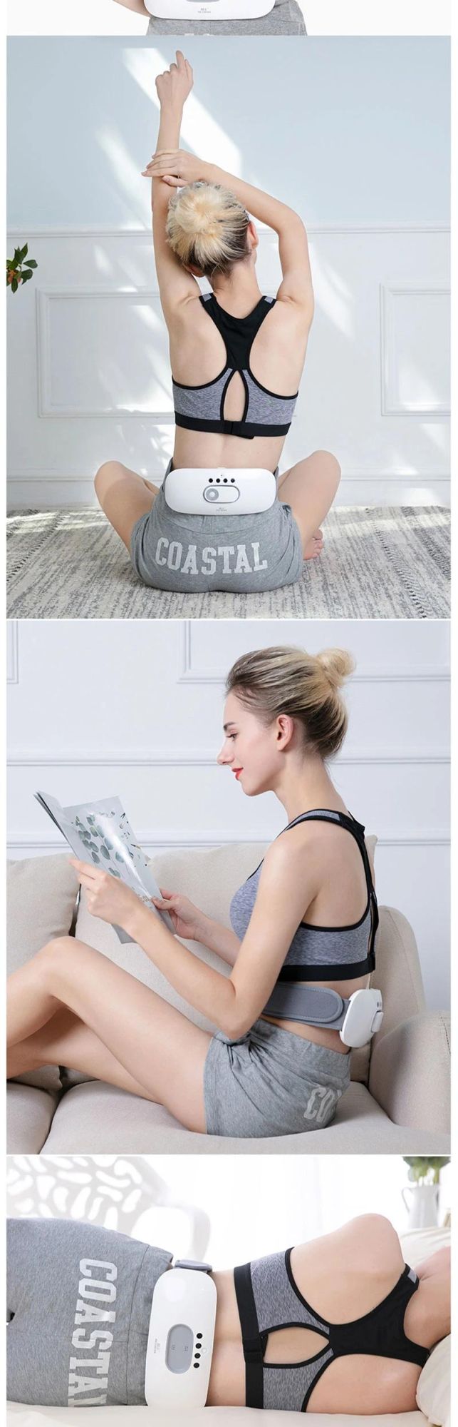 Hezheng Electric Slimming Vibration Lose Weight Massage Belt with Heating Function