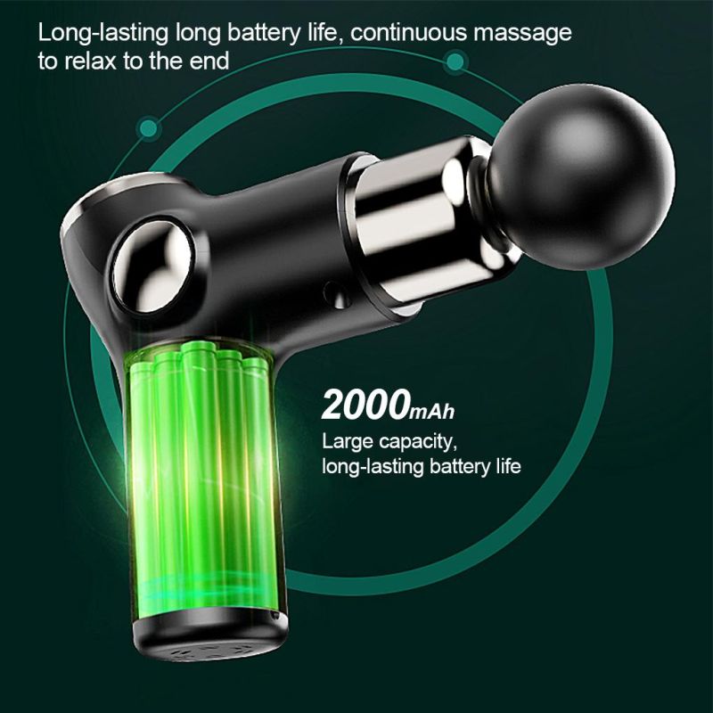 Portable Facial Gun 32 Speeds Massage Gun Deep Tissue Percussion Muscle Massage Gun for Pain Relief Back Body Relaxation